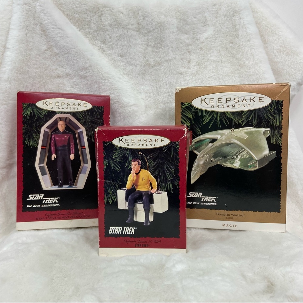 Star Trek the next generation Trio HallMark ornaments